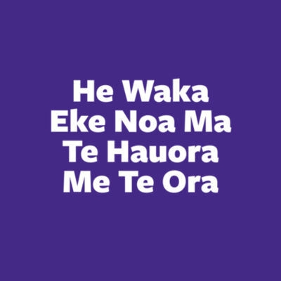 He Waka Eke Noa Purple Design