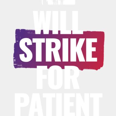strike tee Back will stike for patient safety colour image Thumbnail